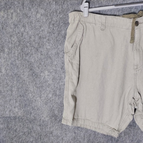 Lucky Brand Men Shorts 40 Linen Lightweight Pockets Drawstring Coastal Preppy - Picture 2 of 12